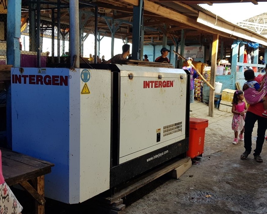 Intergen Genset untuk pasar di Lampung