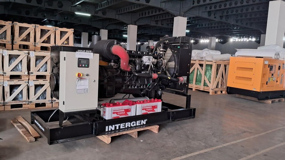 Performa genset di gudang